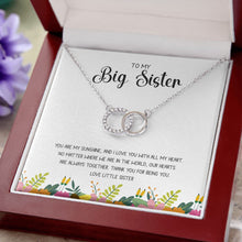Load image into Gallery viewer, All My Heart double circle necklace luxury led box close up
