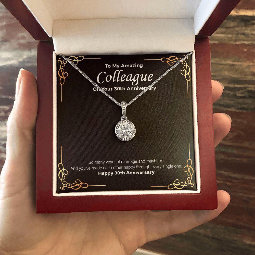 Years Of Marriage eternal hope necklace luxury led box hand holding