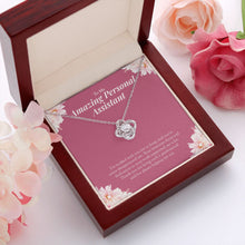 Load image into Gallery viewer, Your Work Supported Me A Lot love knot pendant luxury led box red flowers
