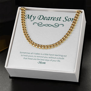 To Hold Yours cuban link chain gold standard box