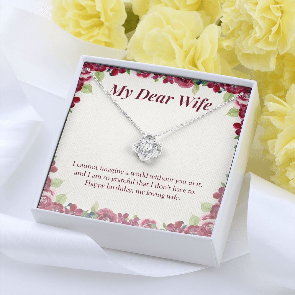 So Grateful To You love knot pendant yellow flower