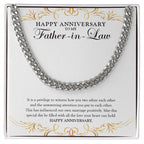 Influencer Of Our Marriage cuban link chain silver front