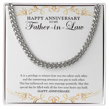 Load image into Gallery viewer, Influencer Of Our Marriage cuban link chain silver front
