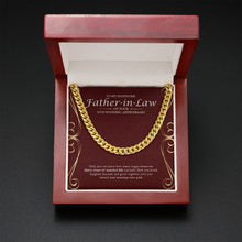 Load image into Gallery viewer, Thirty Years Of Memories cuban link chain gold mahogany box led
