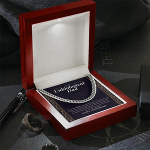 Years Of Love And Happiness cuban link chain silver premium led mahogany wood box