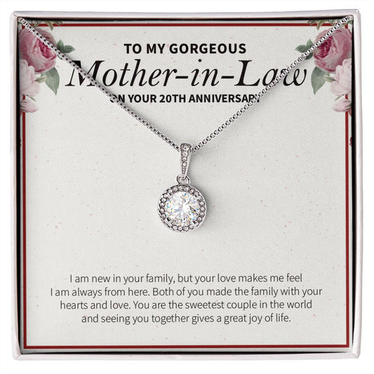 Family With Heart and Joy eternal hope necklace front