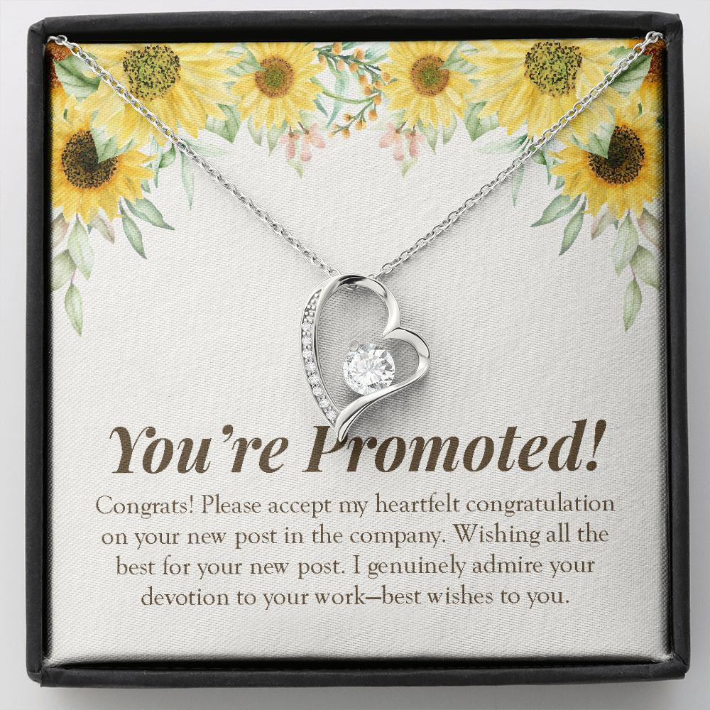 Genuinely Admiring Your Devotion forever love silver necklace front