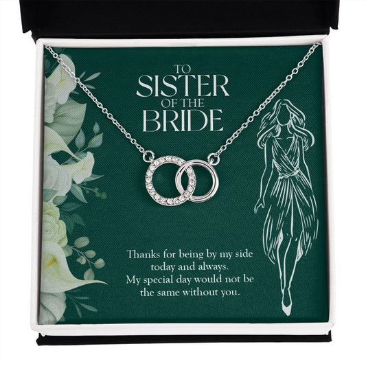 Without You double circle necklace front