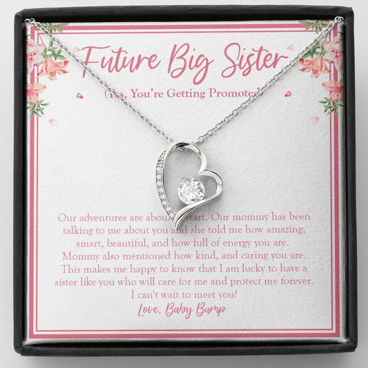 Our Adventure Is About To Start forever love silver necklace front