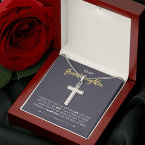 Gift Of Life stainless steel cross luxury led box rose