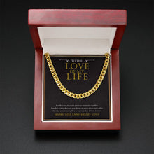 Load image into Gallery viewer, Create Precious Memories cuban link chain gold mahogany box led
