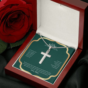 You Are My Son stainless steel cross luxury led box rose