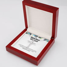 Load image into Gallery viewer, Next Stage Of Your Life cz cross necklace luxury led box side view
