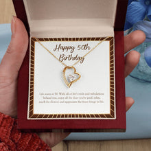Load image into Gallery viewer, Finer Things In Life forever love gold pendant led luxury box in hand
