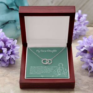 God-giving Calling double circle pendant luxury led box purple flowers