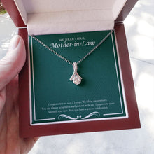 Load image into Gallery viewer, Joyous Celebration alluring beauty necklace luxury led box hand holding
