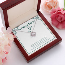 Load image into Gallery viewer, Believe In Yourself love knot pendant luxury led box red flowers
