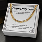 Complete With You cuban link chain gold standard box