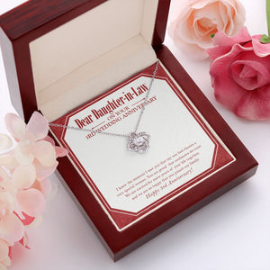 Chosen A Very Special Woman love knot pendant luxury led box red flowers