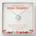 Best Wishes To You Too love knot necklace front