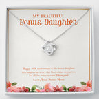 Best Wishes To You Too love knot necklace front