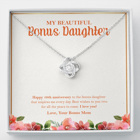 Best Wishes To You Too love knot necklace front