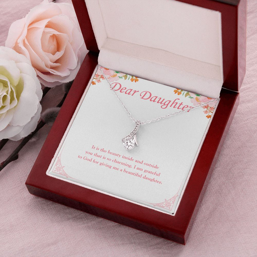 Beauty Inside And Outside alluring beauty pendant luxury led box flowers
