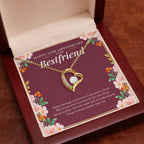 Love Bloom In Grace forever love gold pendant premium led mahogany wood box