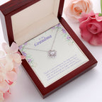 Values and Prayers love knot pendant luxury led box red flowers