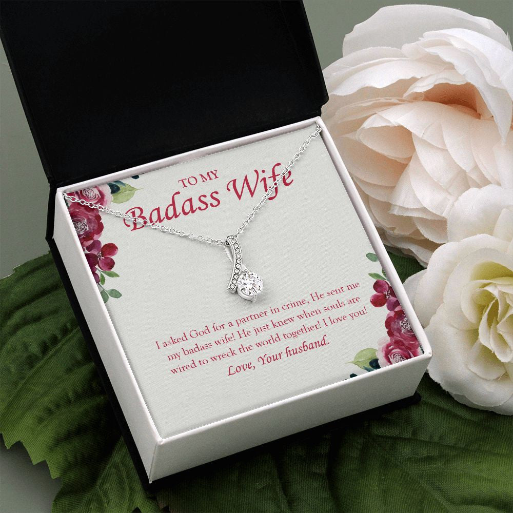 Love You A Lot alluring beauty pendant white flower
