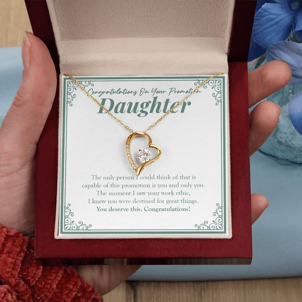 Destined For Great Things forever love gold pendant led luxury box in hand