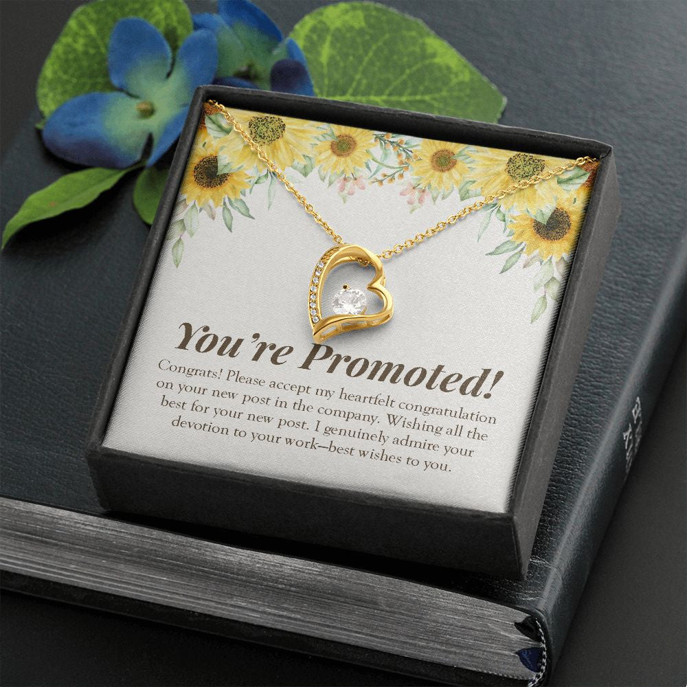 Genuinely Admiring Your Devotion forever love gold necklace front