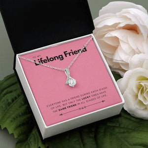 Only The Lucky Ones alluring beauty pendant white flower