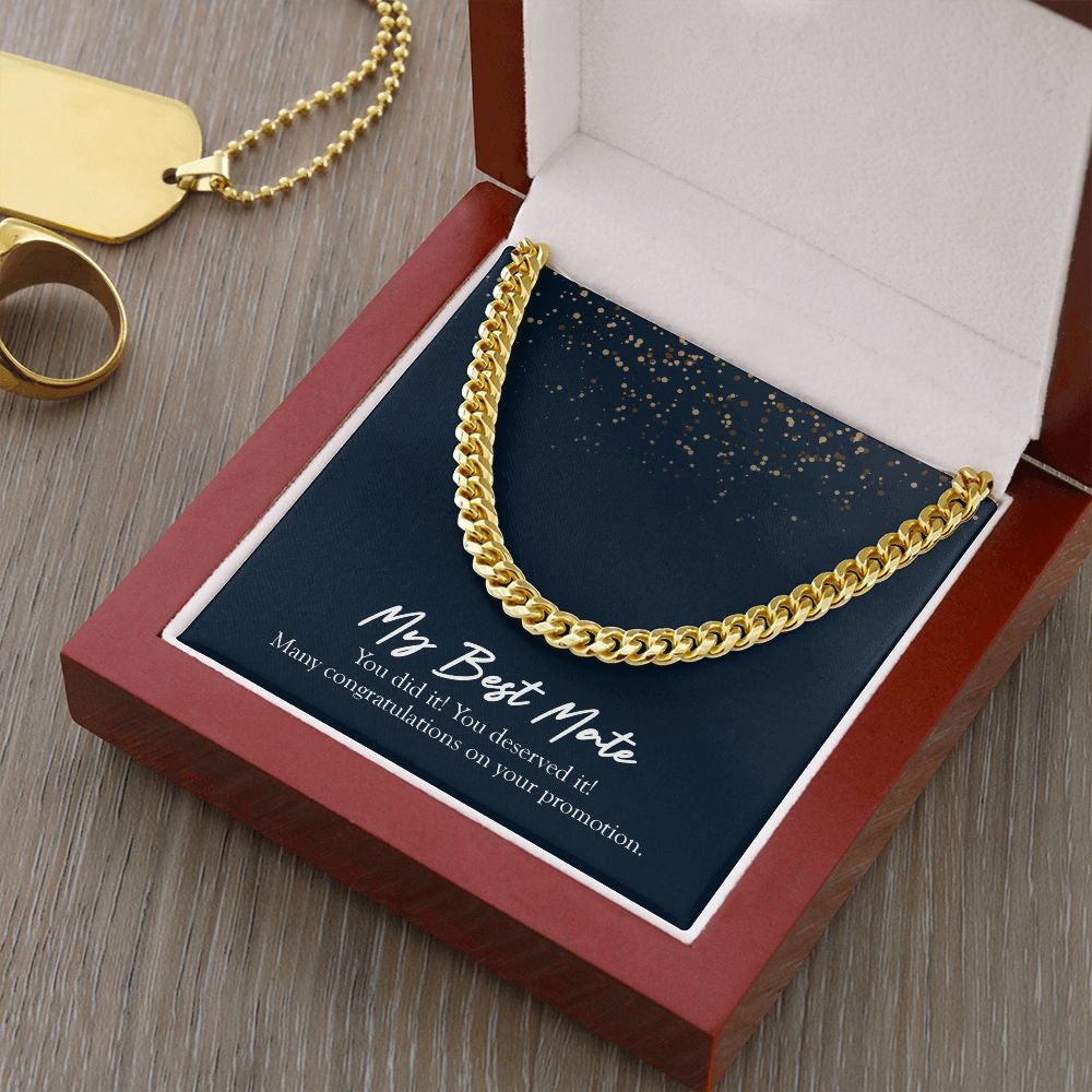 You Deserved It cuban link chain gold luxury led box