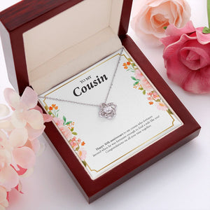Fortunate To Find love knot pendant luxury led box red flowers