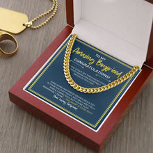 Load image into Gallery viewer, See Through My Eyes cuban link chain gold luxury led box
