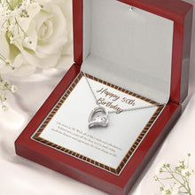 Load image into Gallery viewer, Finer Things In Life forever love silver necklace premium led mahogany wood box
