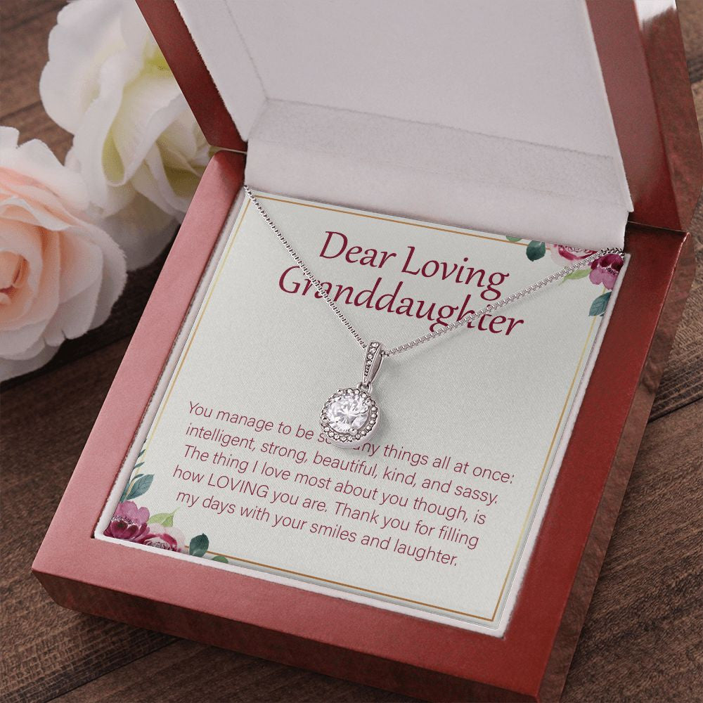 With Your Smiles And Laughter eternal hope pendant luxury led box red flowers