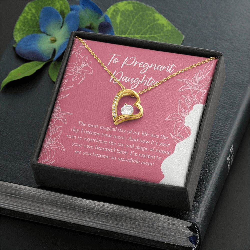 Most Magical Day Of Your Life forever love gold necklace front