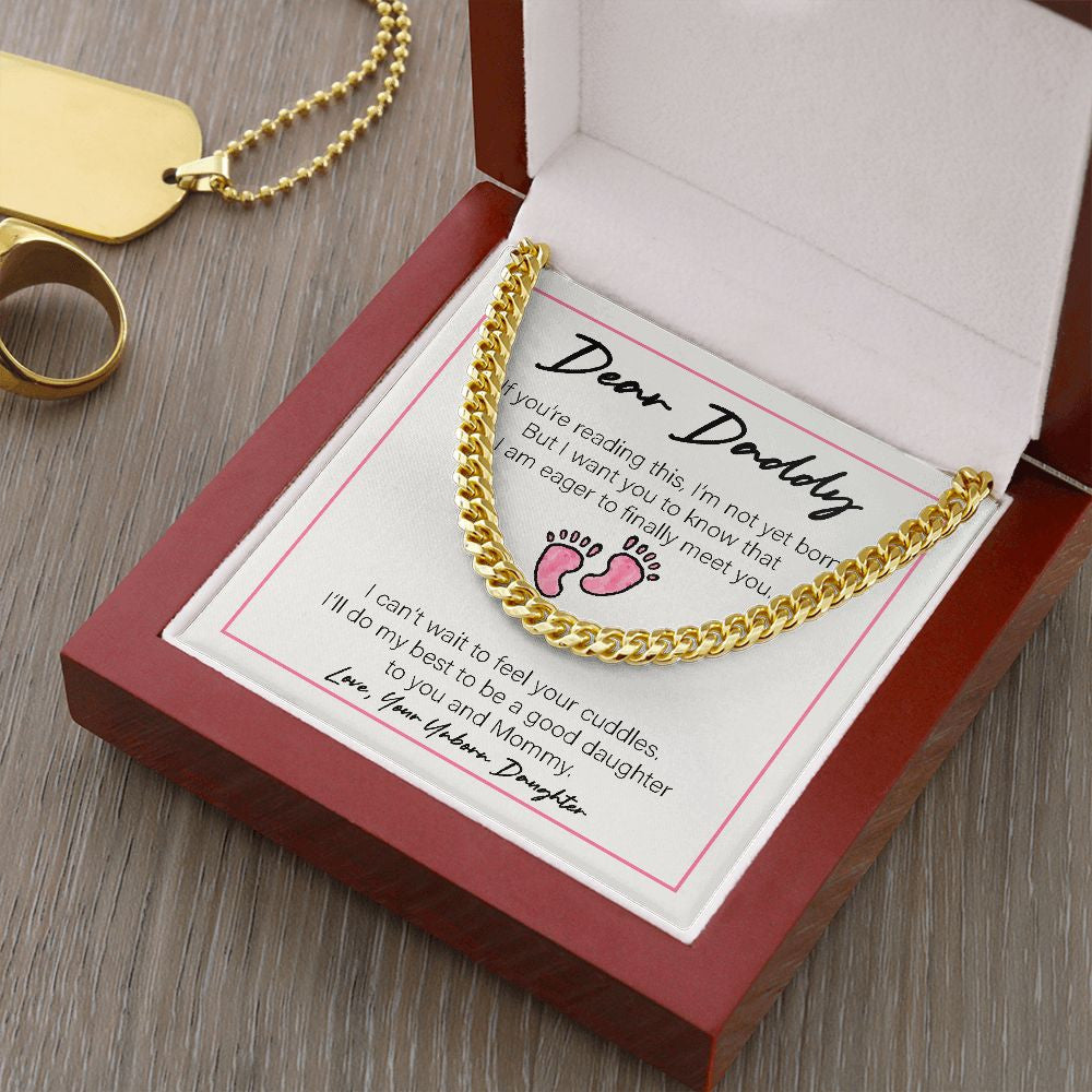 Eager To Finally Meet You cuban link chain gold luxury led box