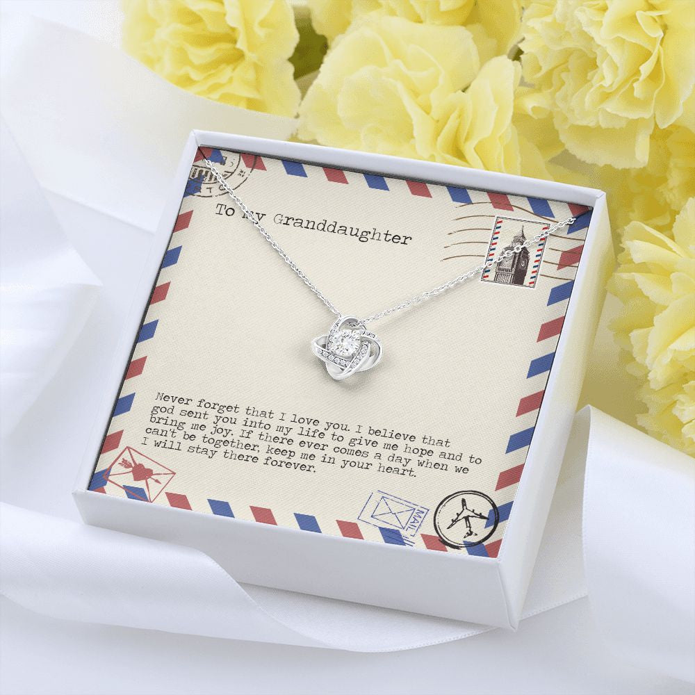 Bring Me Joy love knot pendant yellow flower