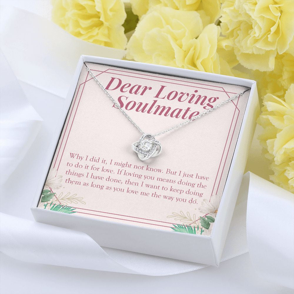 Do It For Love love knot pendant yellow flower