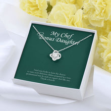 Load image into Gallery viewer, Expert Chef Like You love knot pendant yellow flower
