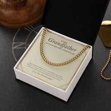 Load image into Gallery viewer, To The Most Beautiful Couple cuban link chain gold box side view
