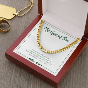 Someone Really Special cuban link chain gold luxury led box