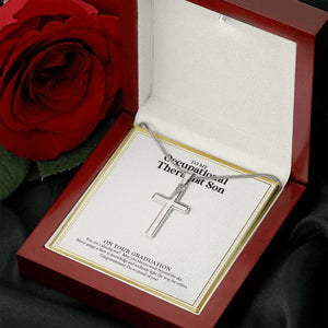 A Shining Star stainless steel cross luxury led box rose