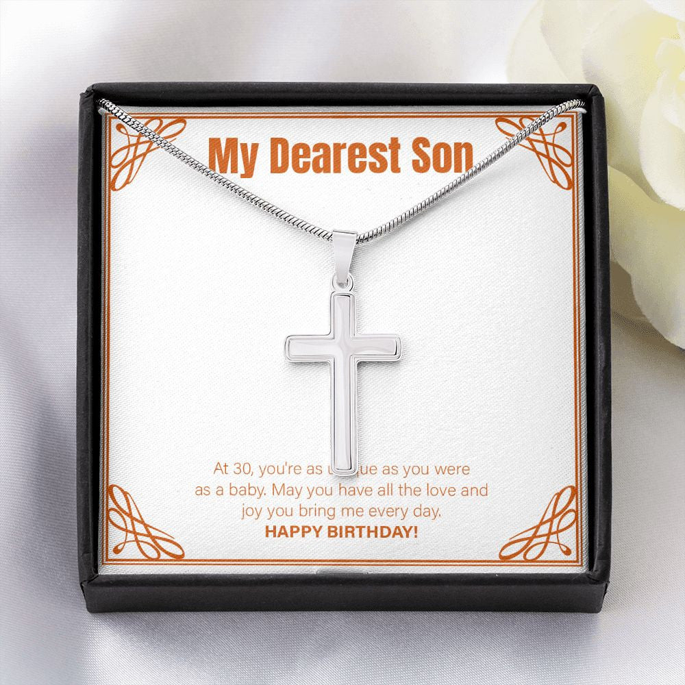 All The Love And Joy stainless steel cross yellow flower