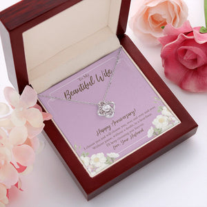 In a Heartbeat love knot pendant luxury led box red flowers