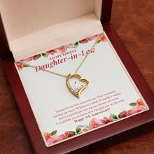Load image into Gallery viewer, I Am Glad You Are His Wife forever love gold pendant premium led mahogany wood box

