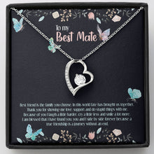 Load image into Gallery viewer, Fate Has Brought Us Together forever love silver necklace front
